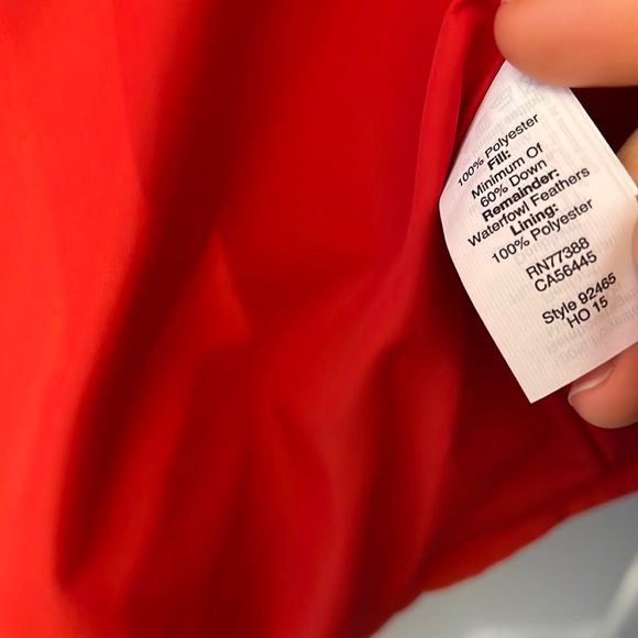 J Crew Factory red quilted puffer vest size M - Picture 5 of 5